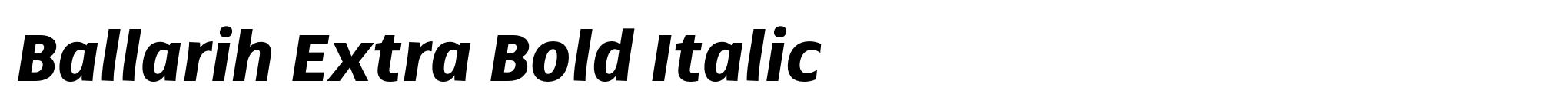 Ballarih Extra Bold Italic image